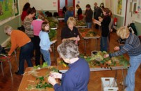 wreath making