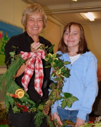 completed wreath