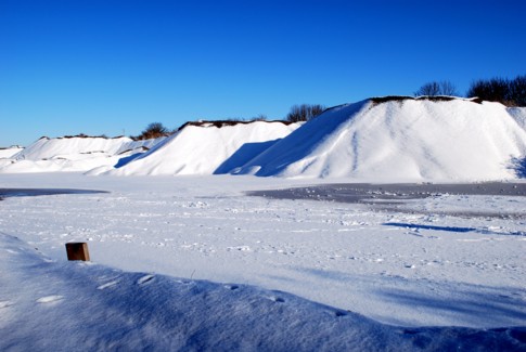 Quarry under Snow